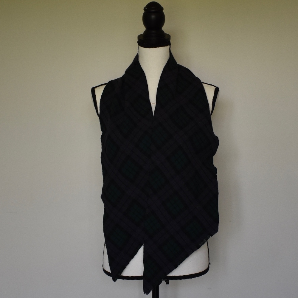 wool cloth plaid scarf